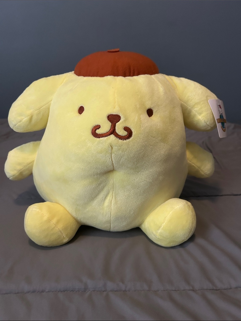 Sanrio Pompompurin Soft Yellow Plush with Brown Hat